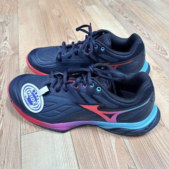 NEW Mizuno Wave Fang 2 Wide in Salute Hibiscus Peacock Blue - 71GA231337 MT main image 5